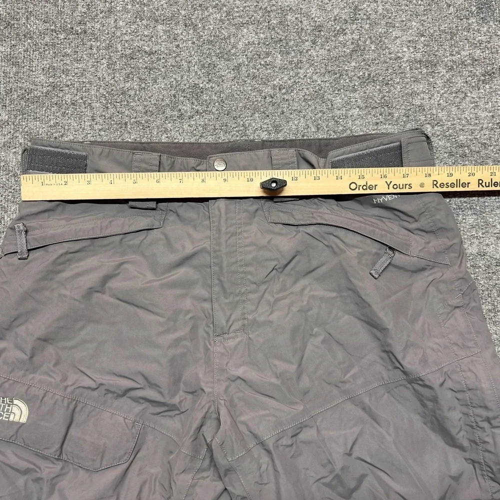 The North Face HyVent Snow Pants Mens Large Gray Waterproof Ski 36x30